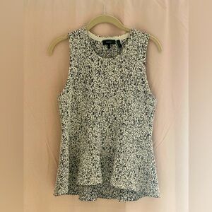Theory Sleeveless Peplum Top Sz S